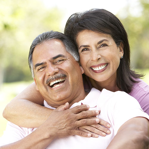 mature couple happy after using sleep apnea appliance in Mississauga